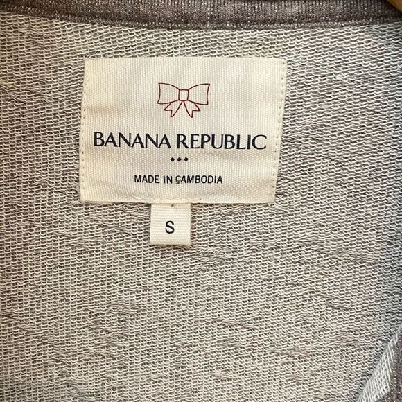 Banana Republic Sz S Gray Cape Cod High Collar Beach Boating Surf Jacket - Picture 7 of 10